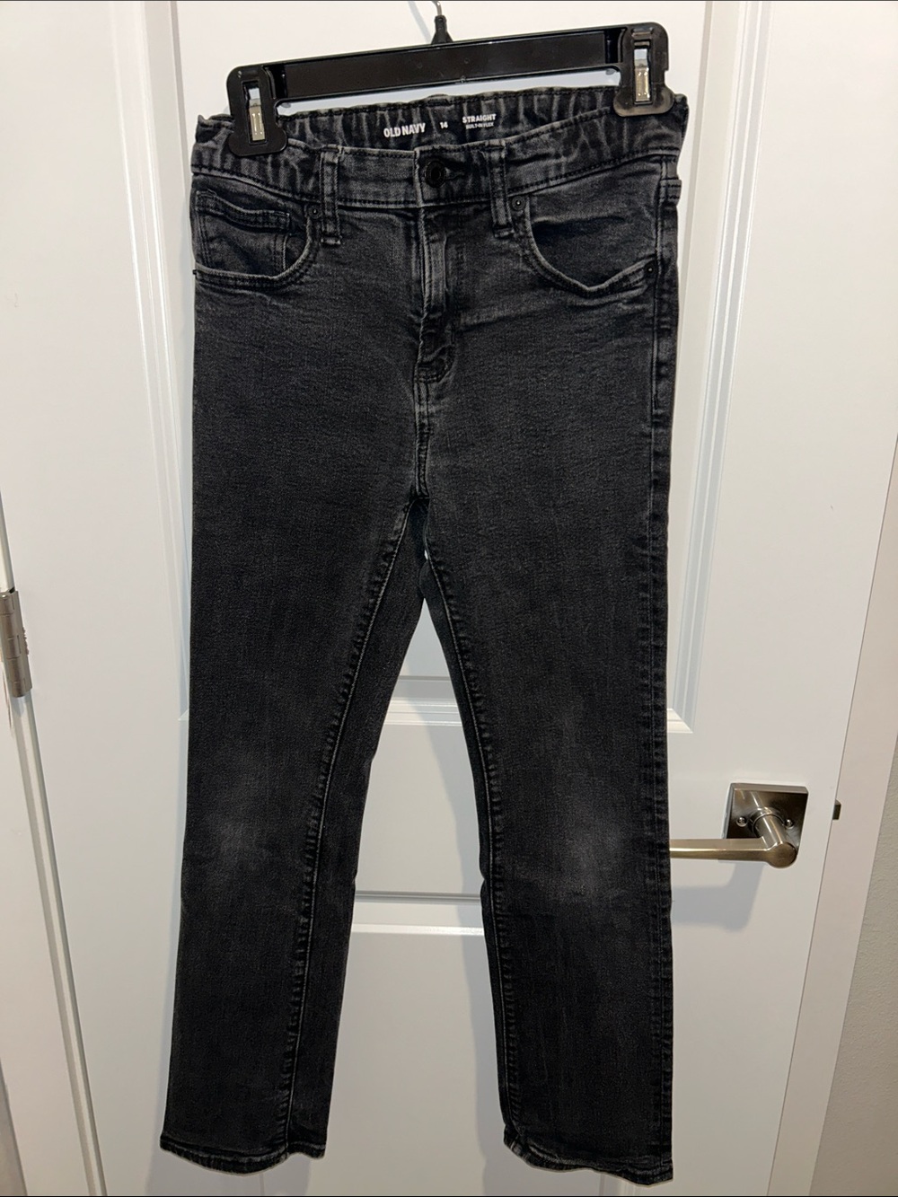 Old Navy Kids Black Straight-Leg Jeans